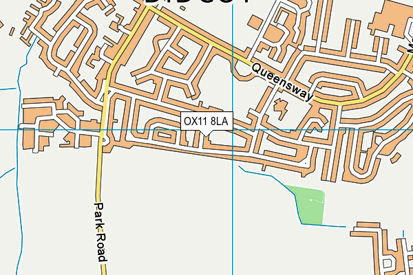 OX11 8LA map - OS VectorMap District (Ordnance Survey)