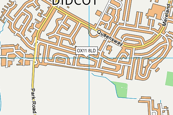 OX11 8LD map - OS VectorMap District (Ordnance Survey)