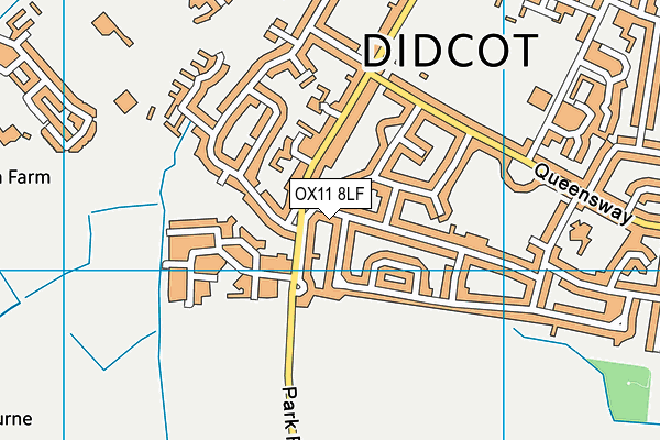 OX11 8LF map - OS VectorMap District (Ordnance Survey)