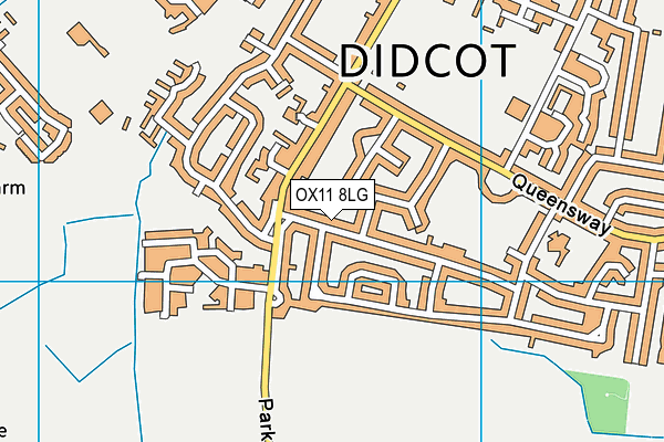 OX11 8LG map - OS VectorMap District (Ordnance Survey)