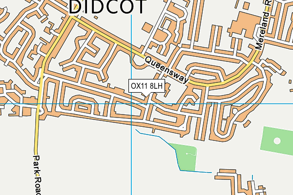 OX11 8LH map - OS VectorMap District (Ordnance Survey)