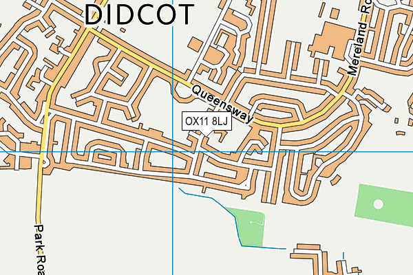 Northbourne C Of E Primary School map (OX11 8LJ) - OS VectorMap District (Ordnance Survey)