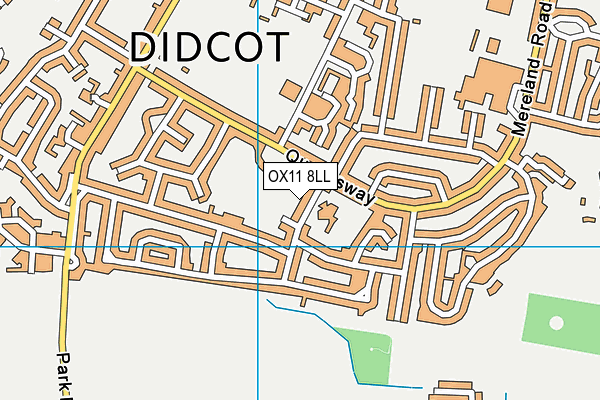 OX11 8LL map - OS VectorMap District (Ordnance Survey)