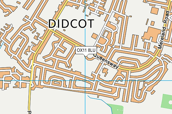 OX11 8LU map - OS VectorMap District (Ordnance Survey)