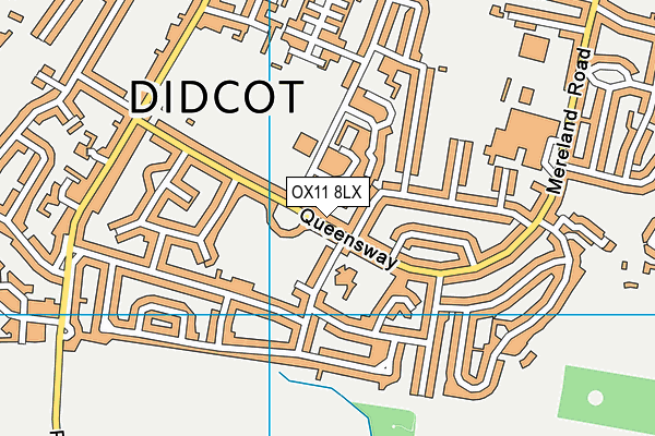 OX11 8LX map - OS VectorMap District (Ordnance Survey)