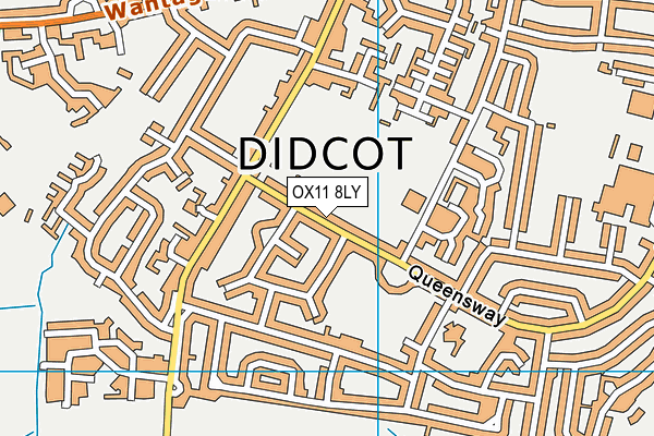 OX11 8LY map - OS VectorMap District (Ordnance Survey)