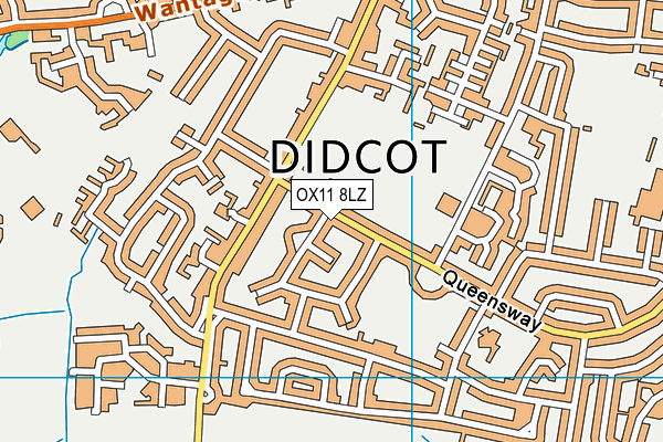 OX11 8LZ map - OS VectorMap District (Ordnance Survey)