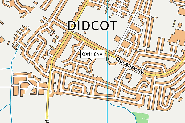 OX11 8NA map - OS VectorMap District (Ordnance Survey)