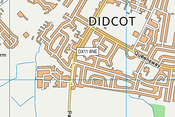 OX11 8NE map - OS VectorMap District (Ordnance Survey)