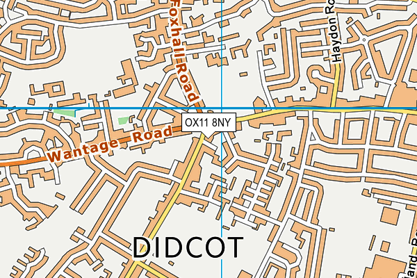 OX11 8NY map - OS VectorMap District (Ordnance Survey)