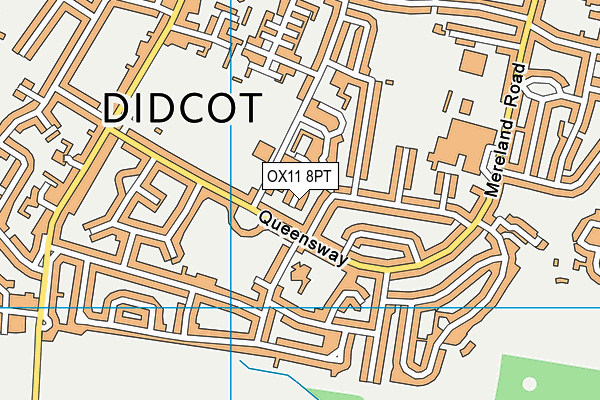 OX11 8PT map - OS VectorMap District (Ordnance Survey)