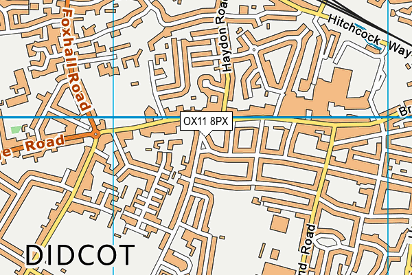 OX11 8PX map - OS VectorMap District (Ordnance Survey)