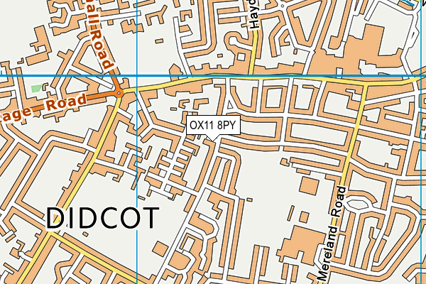 OX11 8PY map - OS VectorMap District (Ordnance Survey)