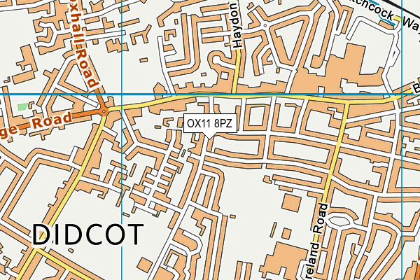 OX11 8PZ map - OS VectorMap District (Ordnance Survey)