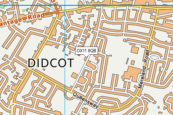 OX11 8QB map - OS VectorMap District (Ordnance Survey)