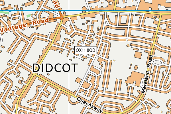 OX11 8QD map - OS VectorMap District (Ordnance Survey)