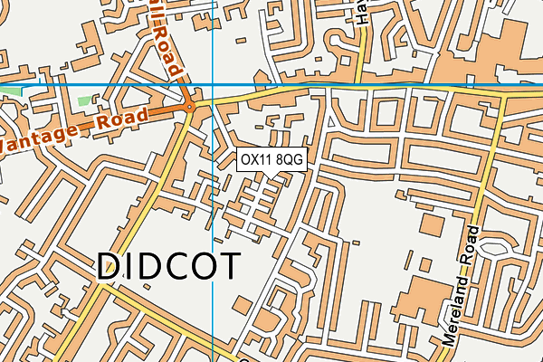 OX11 8QG map - OS VectorMap District (Ordnance Survey)