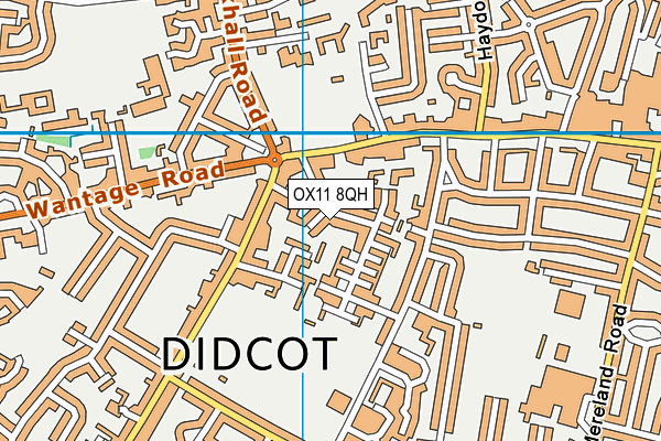 OX11 8QH map - OS VectorMap District (Ordnance Survey)