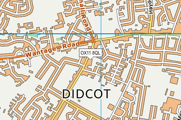 OX11 8QL map - OS VectorMap District (Ordnance Survey)