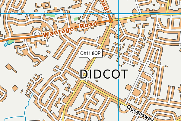 OX11 8QP map - OS VectorMap District (Ordnance Survey)