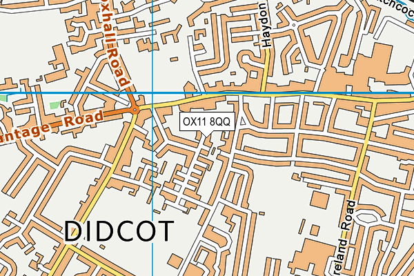 OX11 8QQ map - OS VectorMap District (Ordnance Survey)