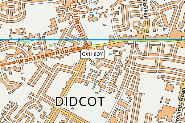 OX11 8QY map - OS VectorMap District (Ordnance Survey)