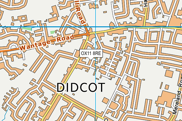 OX11 8RE map - OS VectorMap District (Ordnance Survey)
