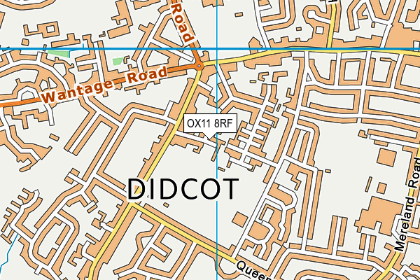 OX11 8RF map - OS VectorMap District (Ordnance Survey)