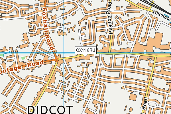 The Marlborough Club map (OX11 8RU) - OS VectorMap District (Ordnance Survey)