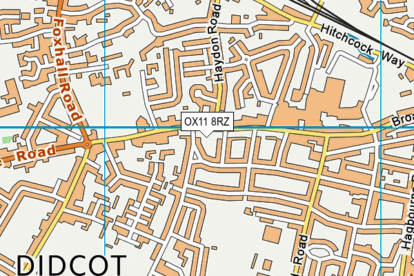 OX11 8RZ map - OS VectorMap District (Ordnance Survey)