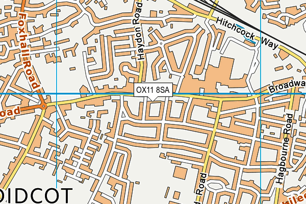 OX11 8SA map - OS VectorMap District (Ordnance Survey)
