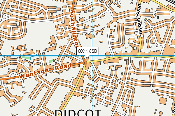 OX11 8SD map - OS VectorMap District (Ordnance Survey)