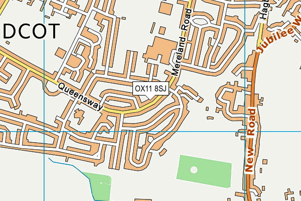 OX11 8SJ map - OS VectorMap District (Ordnance Survey)