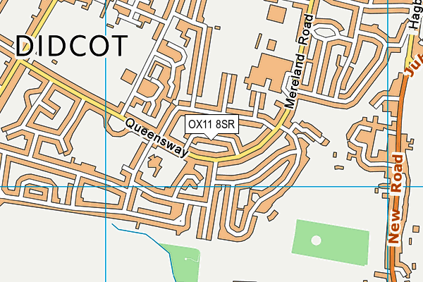 OX11 8SR map - OS VectorMap District (Ordnance Survey)