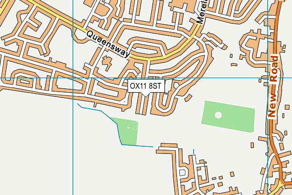 OX11 8ST map - OS VectorMap District (Ordnance Survey)