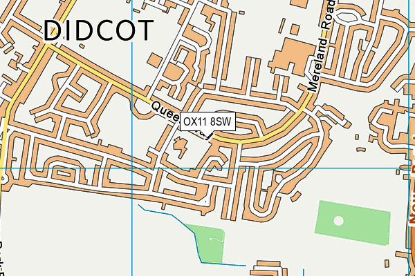 OX11 8SW map - OS VectorMap District (Ordnance Survey)