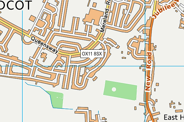 OX11 8SX map - OS VectorMap District (Ordnance Survey)