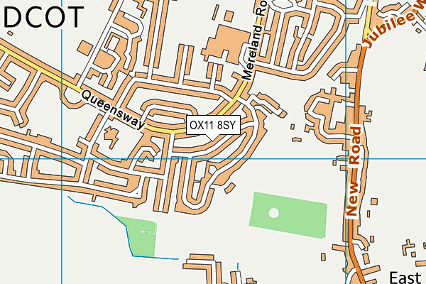 OX11 8SY map - OS VectorMap District (Ordnance Survey)