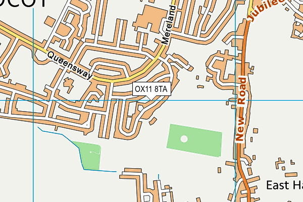OX11 8TA map - OS VectorMap District (Ordnance Survey)