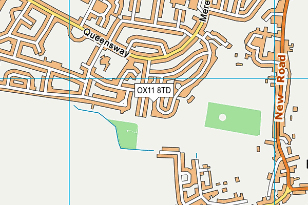 OX11 8TD map - OS VectorMap District (Ordnance Survey)