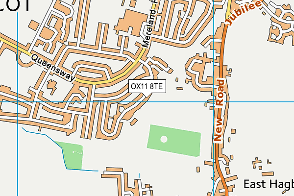 OX11 8TE map - OS VectorMap District (Ordnance Survey)