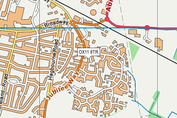 OX11 8TR map - OS VectorMap District (Ordnance Survey)