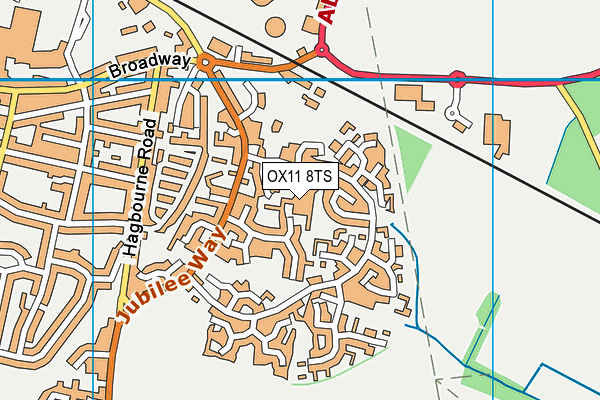 OX11 8TS map - OS VectorMap District (Ordnance Survey)