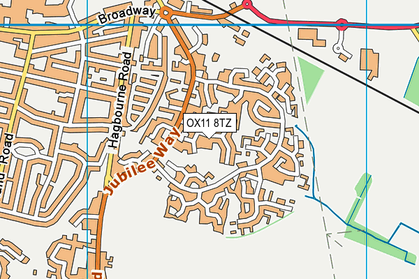 OX11 8TZ map - OS VectorMap District (Ordnance Survey)