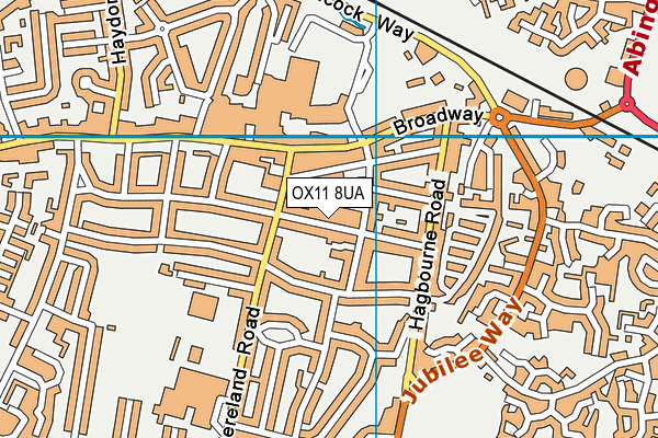 OX11 8UA map - OS VectorMap District (Ordnance Survey)
