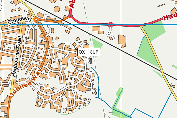 OX11 8UF map - OS VectorMap District (Ordnance Survey)