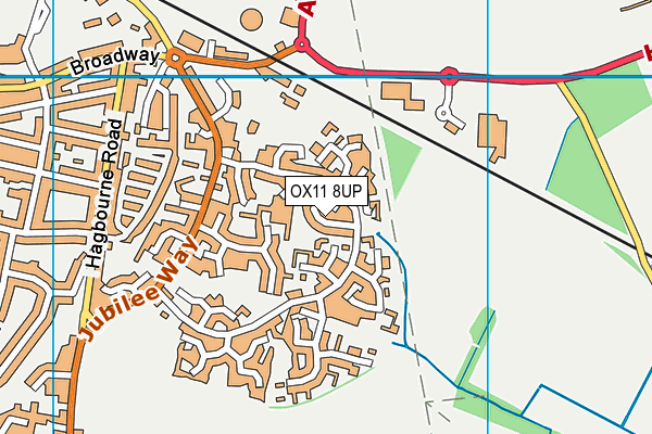 OX11 8UP map - OS VectorMap District (Ordnance Survey)