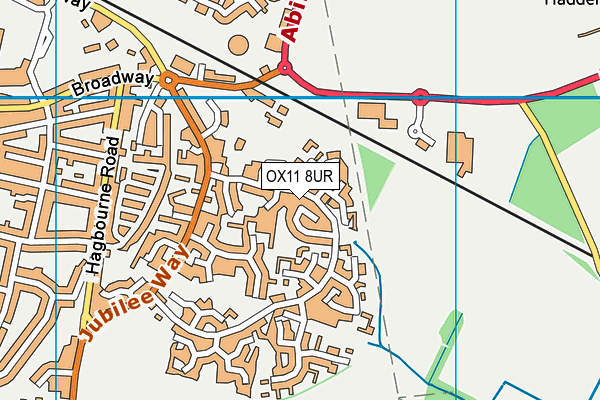 OX11 8UR map - OS VectorMap District (Ordnance Survey)