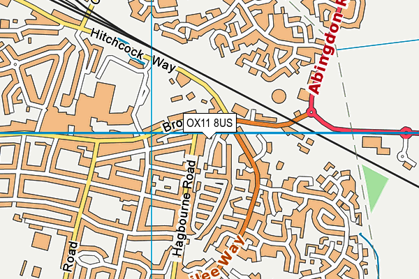 OX11 8US map - OS VectorMap District (Ordnance Survey)