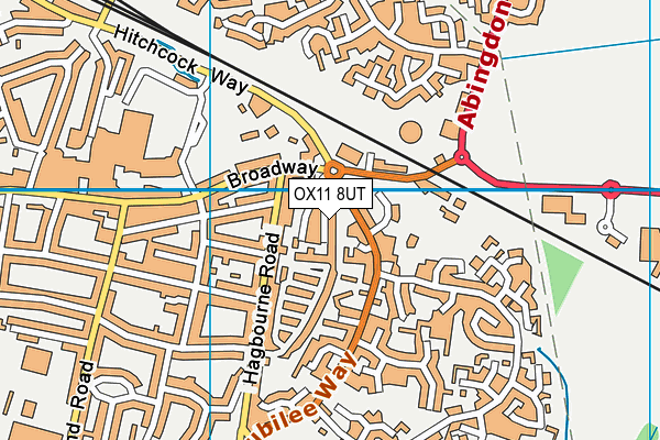 OX11 8UT map - OS VectorMap District (Ordnance Survey)